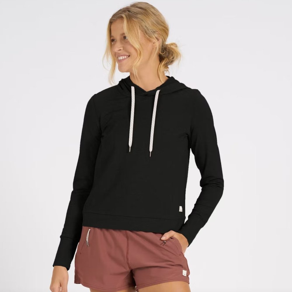 Vuori Halo Essential Hoodie - Black - Small